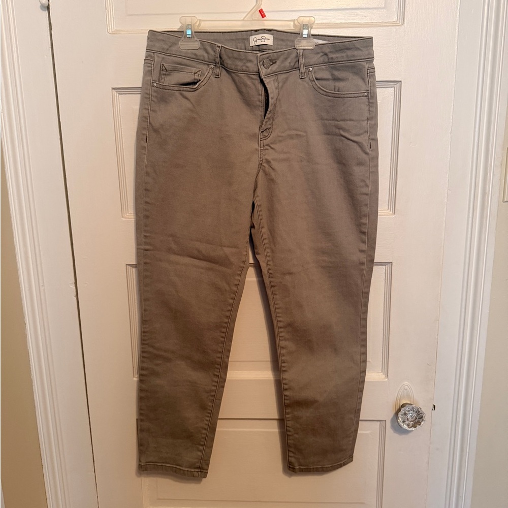 Slim Straight light Green Jeans